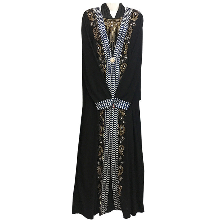 Arabic Beaded Long Rompers for Women-Jumpsuits & Rompers-2-54-Free Shipping Leatheretro
