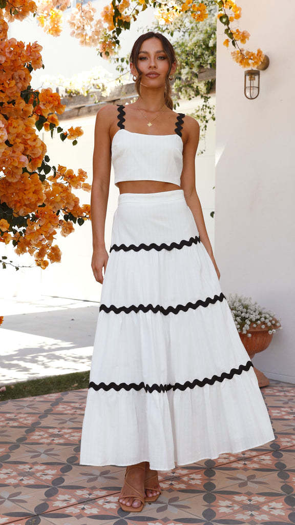 Fashion Summer Two Pieces Summer Dresses-Dresses-White-S-Free Shipping Leatheretro