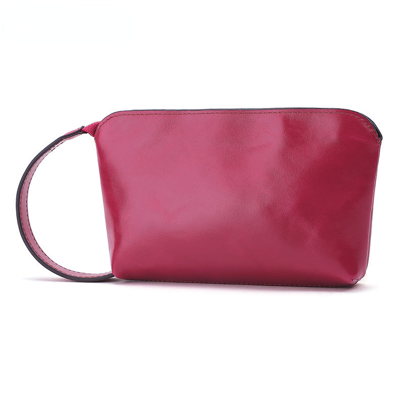 Fashion Leather Storage Bag Cellphone Bag 9380-Handbags, Wallets & Cases-Rose Red-Free Shipping Leatheretro