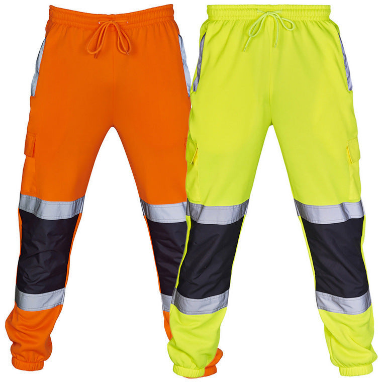 Fashion Silver Reflective Uniform Pants-Pants-Yellow-S-Free Shipping Leatheretro