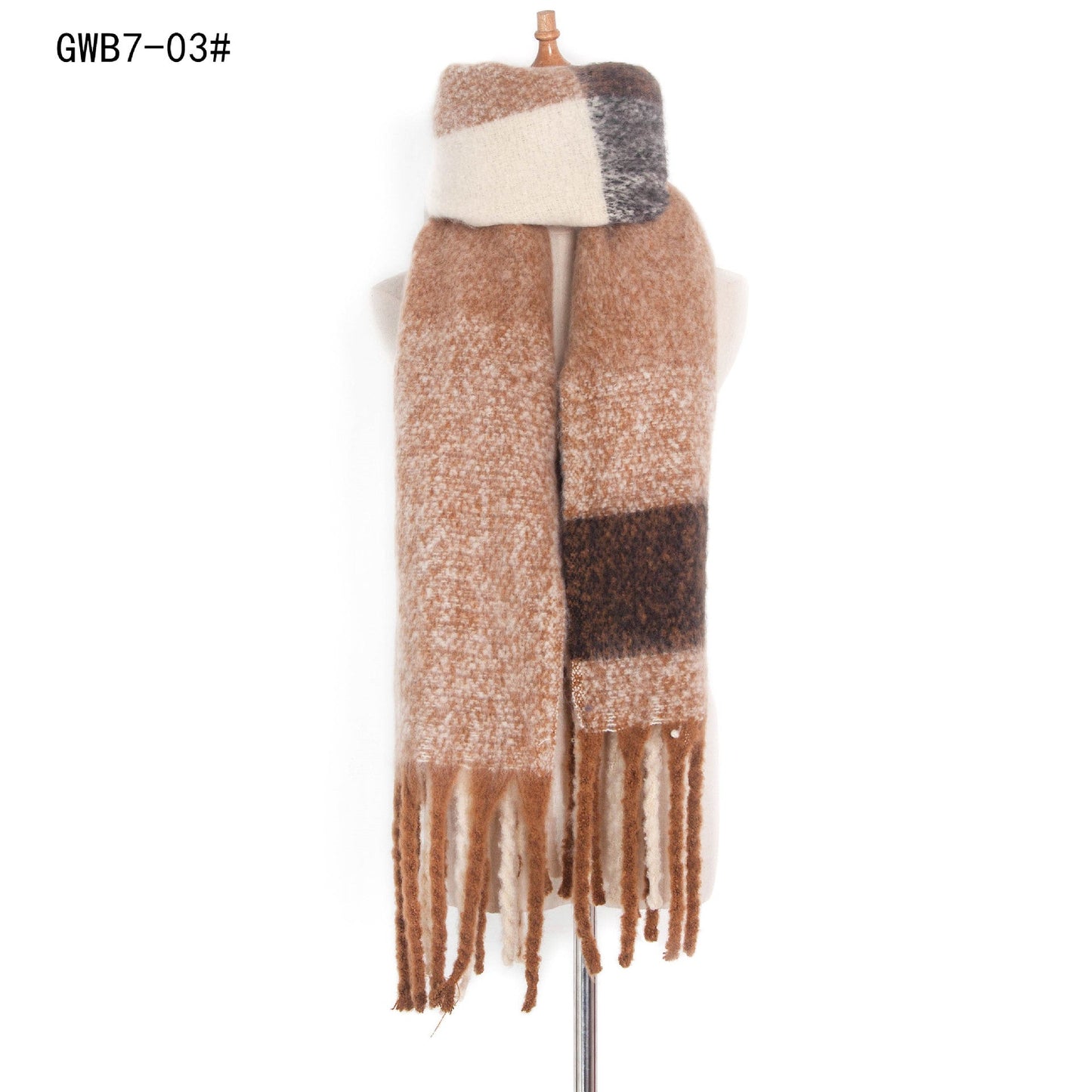 Casual Warm Thick Winter Scarves-Scarves & Shawls-GWB7-03-190-200cm-Free Shipping Leatheretro