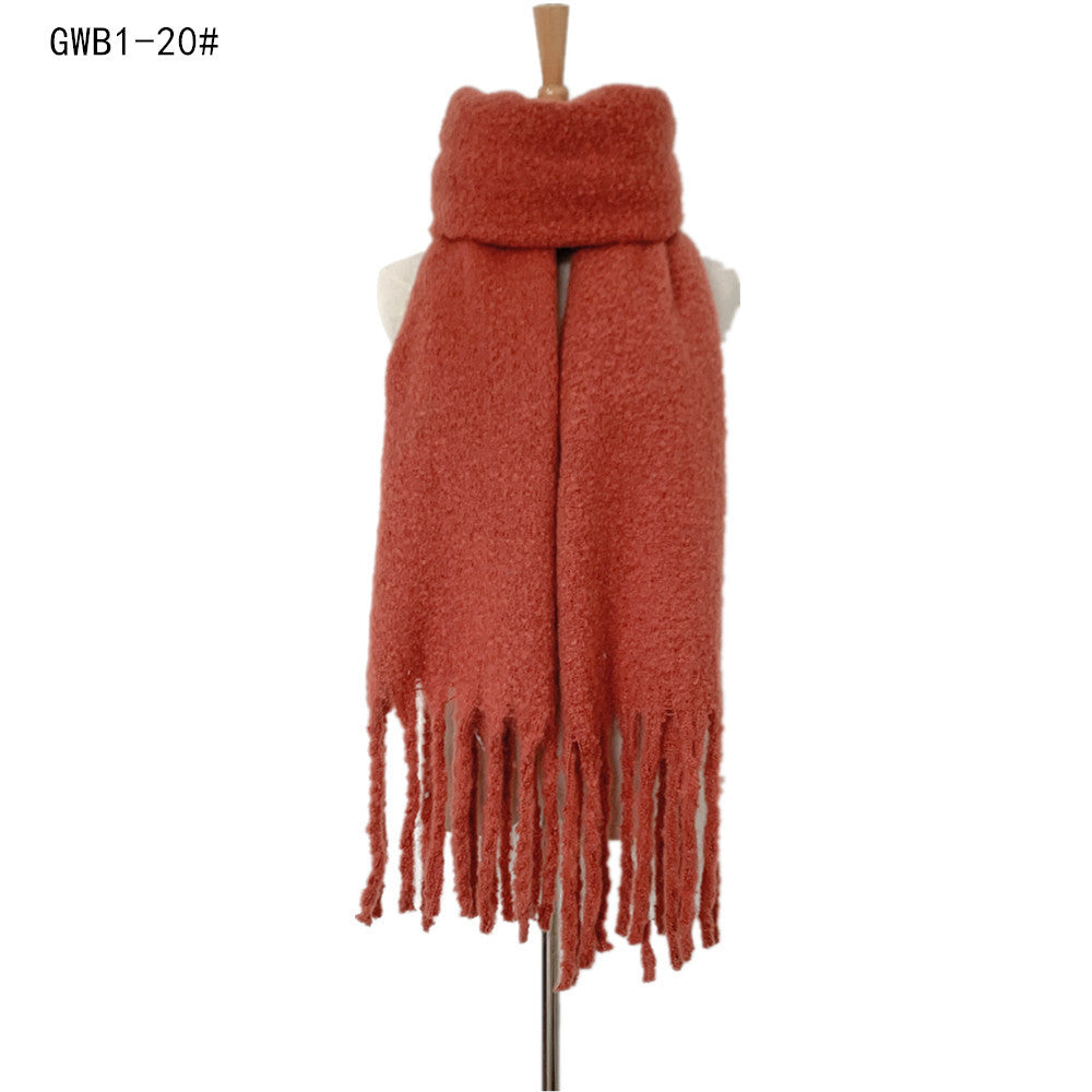 Winter Tassels Women Scarfs/capes-scarves-GWB1-20-190-220cm-Free Shipping Leatheretro