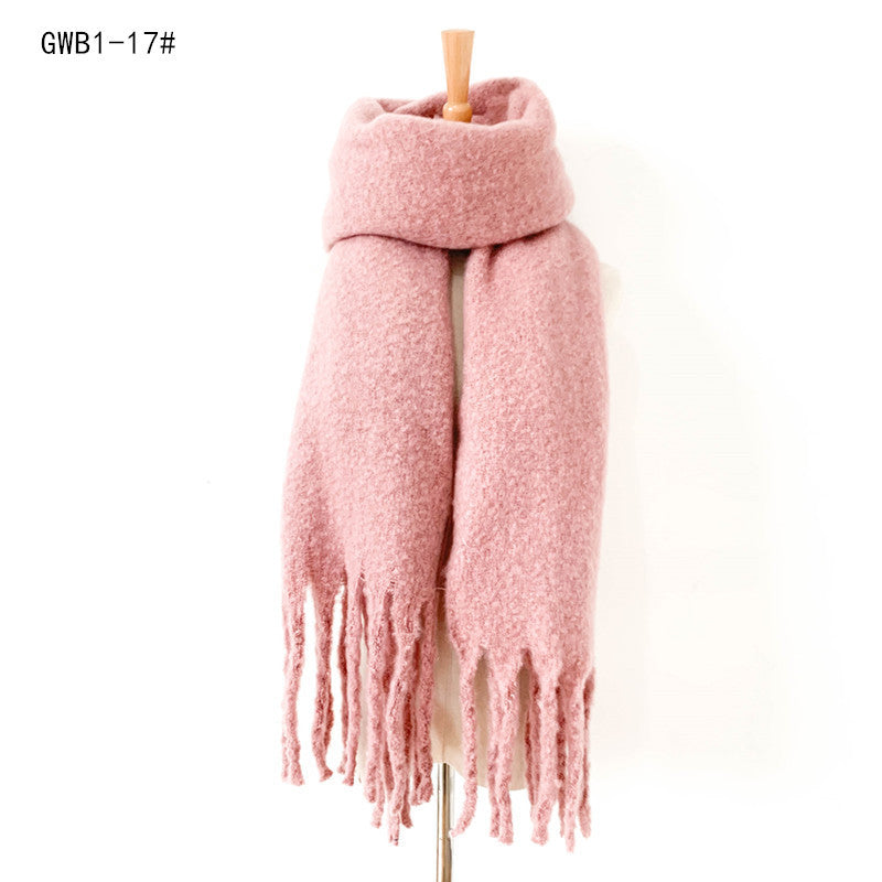 Winter Tassels Women Scarfs/capes-scarves-GWB1-17-190-220cm-Free Shipping Leatheretro