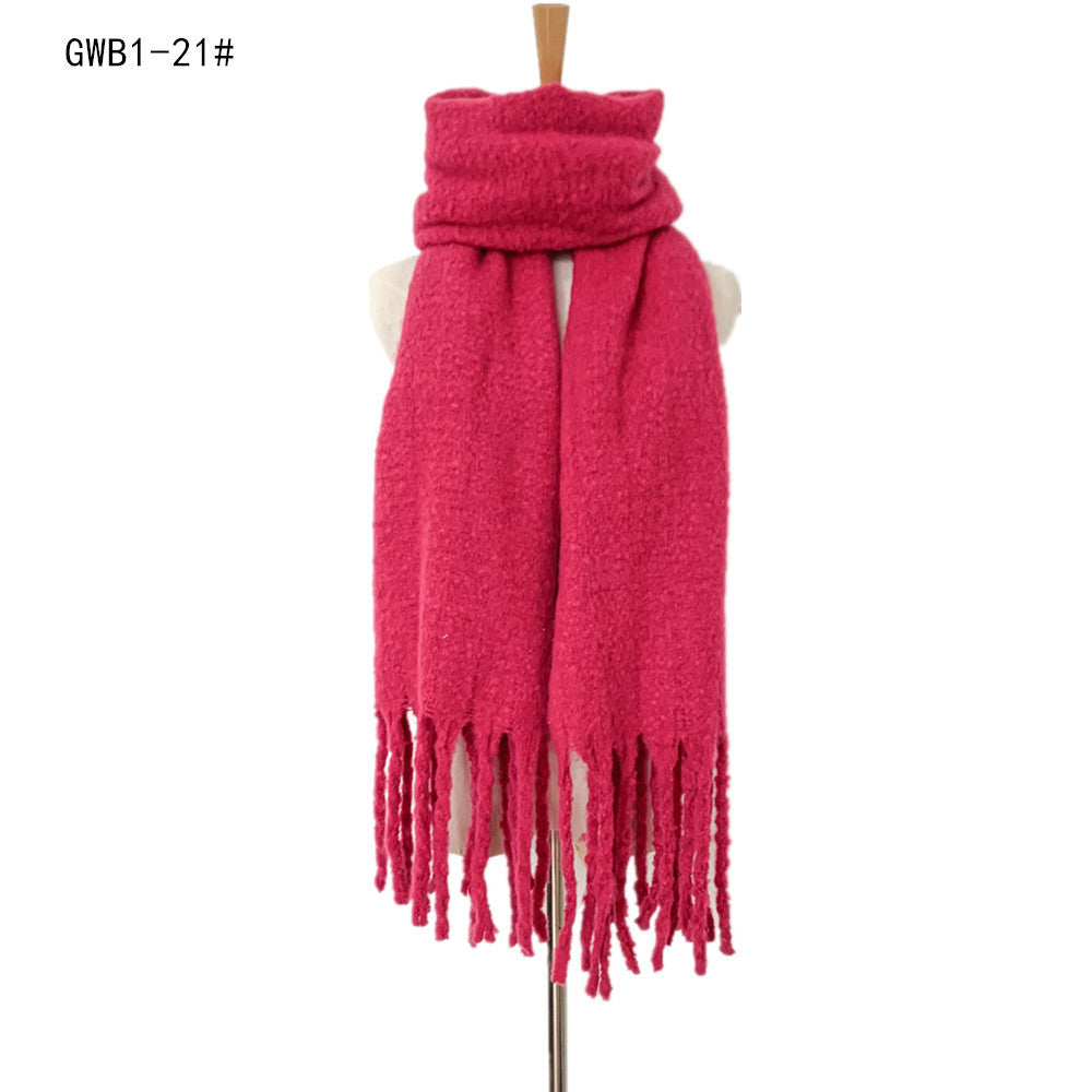 Winter Tassels Women Scarfs/capes-scarves-GWB1-21-190-220cm-Free Shipping Leatheretro