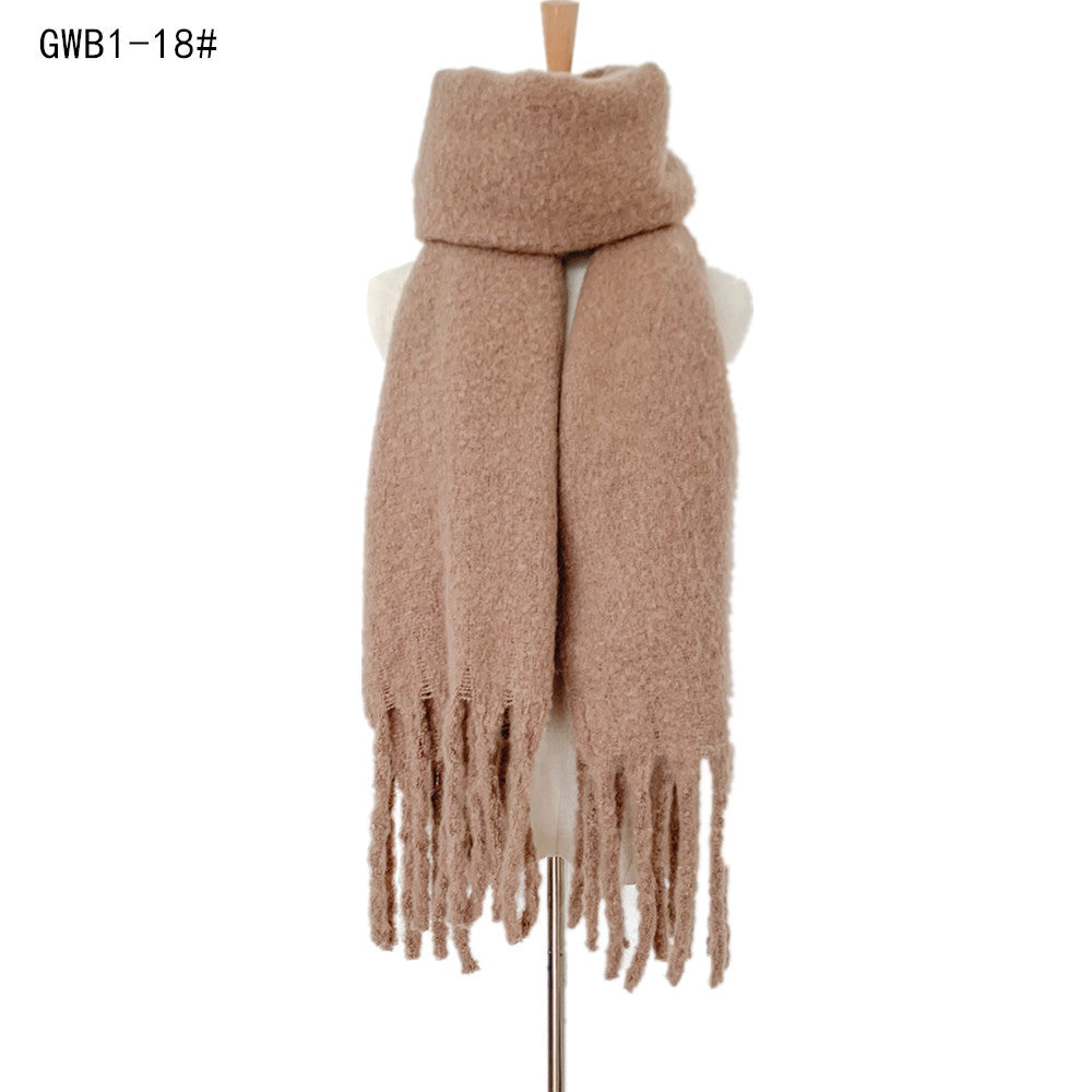 Winter Tassels Women Scarfs/capes-scarves-GWB1-18-190-220cm-Free Shipping Leatheretro