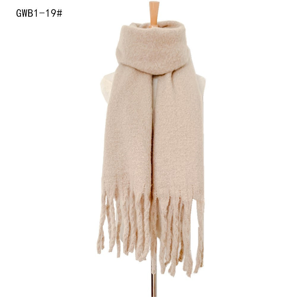 Winter Tassels Women Scarfs/capes-scarves-GWB1-19-190-220cm-Free Shipping Leatheretro