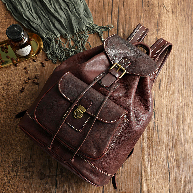 Custom Leather Backpack - Sack