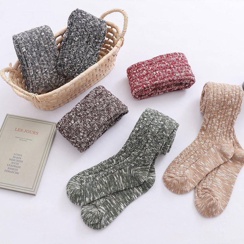 77 cm Knitted Long Socks for Women-socks-Black-One Size-Free Shipping Leatheretro