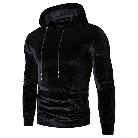 Casual Men's Hoodies Coat-Hoodies-Black-M-Free Shipping Leatheretro