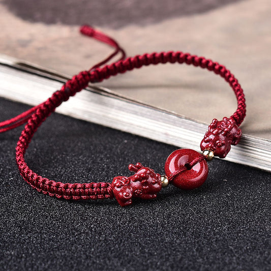 Red Thread Brave Troops Women Bracelets-Bracelets-Bring in Wealth and Treasure-Free Shipping Leatheretro