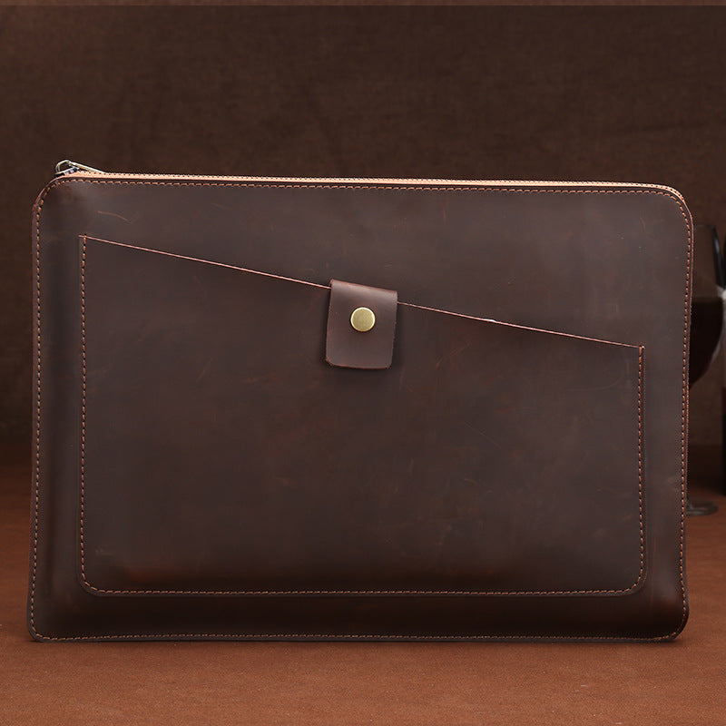 Leather Laptop Cases Bag for Mac S104-Camera Bags & Cases-Coffee-11.6air-Free Shipping Leatheretro