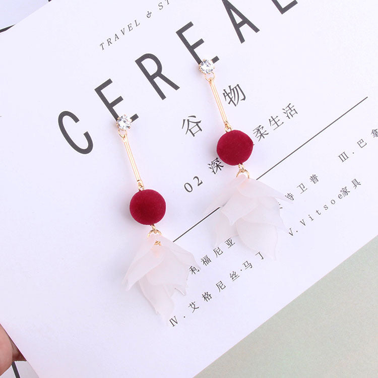 Fashion Petal Designed Acrylic Women Earrings-Earrings-A-Free Shipping Leatheretro