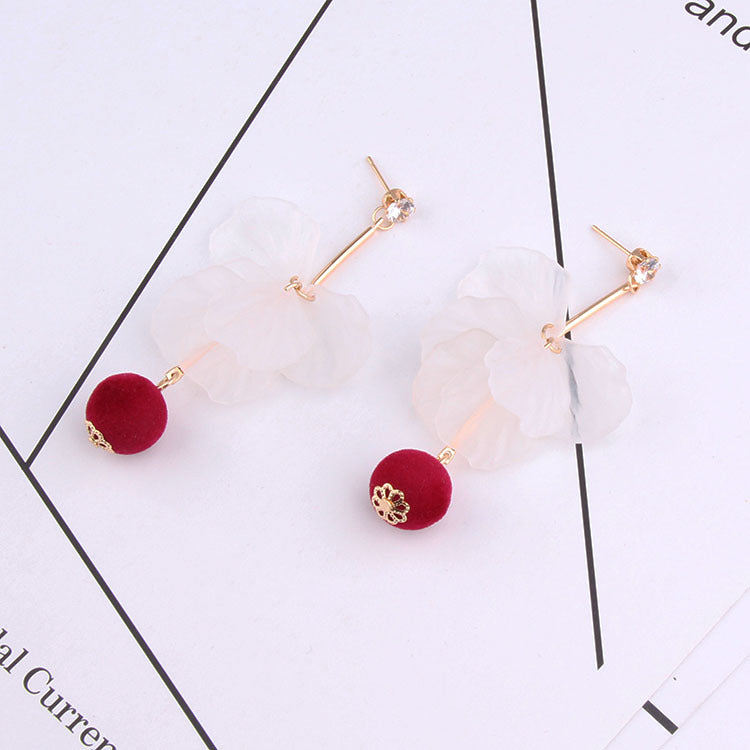Fashion Petal Designed Acrylic Women Earrings-Earrings-A-Free Shipping Leatheretro