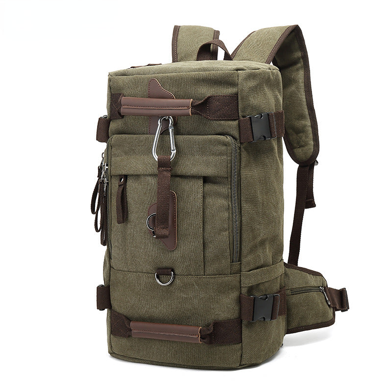 Multifunctional 3 In 1 Water Resistent Canvas Bags for Outdoor Y915-Backpacks-Army Green-Free Shipping Leatheretro