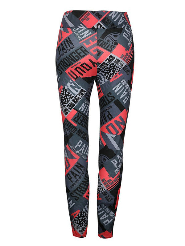 Sexy Letter Design See Through Yoga Leggings-Pants-The same as picture-S-Free Shipping Leatheretro