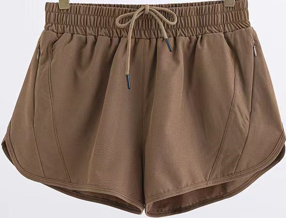 Casual Air Breathable Summer Sports Shorts for Women-Shorts-Coffee-S-Free Shipping Leatheretro