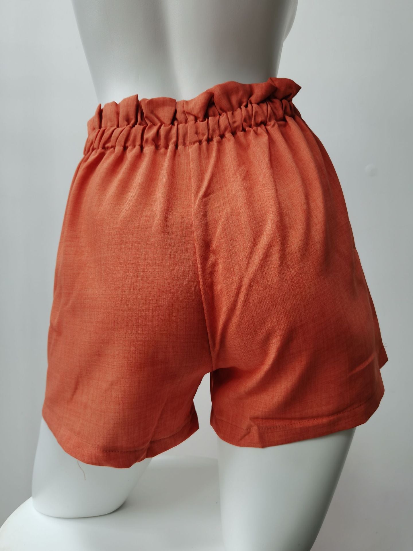 Casual Summer High Waist Women Shorts-Pants-Khaki-S-Free Shipping Leatheretro