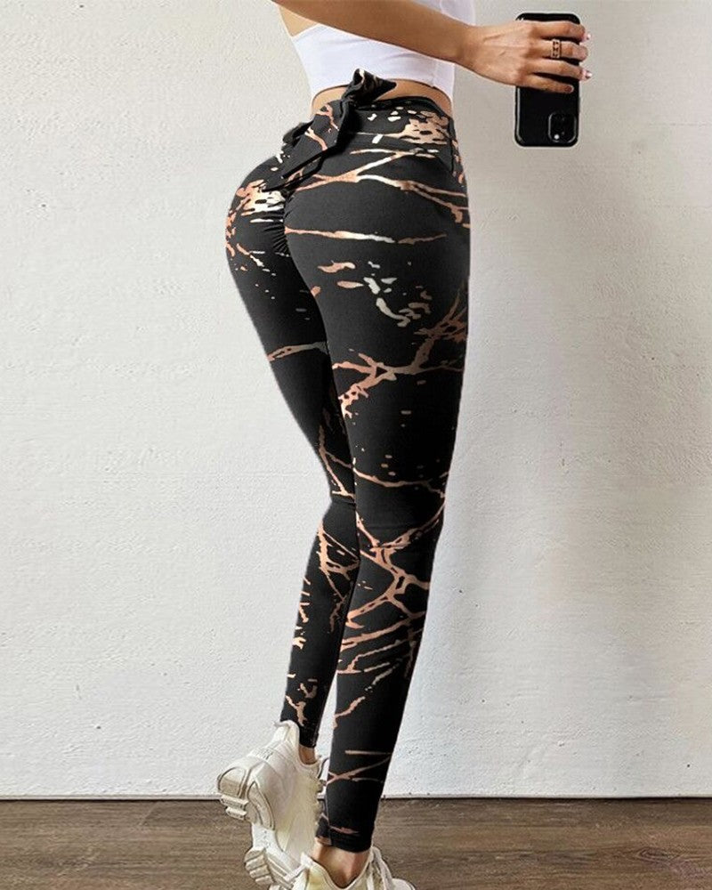 Sexy Butterfly Design Sports Leggings-Activewear-P1001-S-Free Shipping Leatheretro