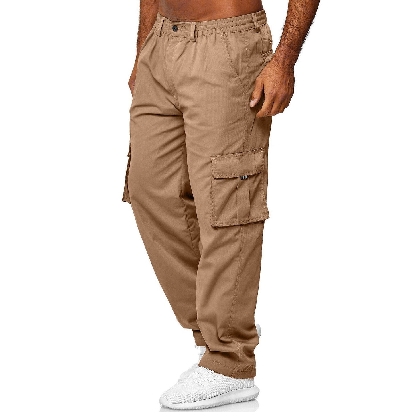 Casual Pockets Men's Outdoor Pants-Pants-Khaki-S-Free Shipping Leatheretro