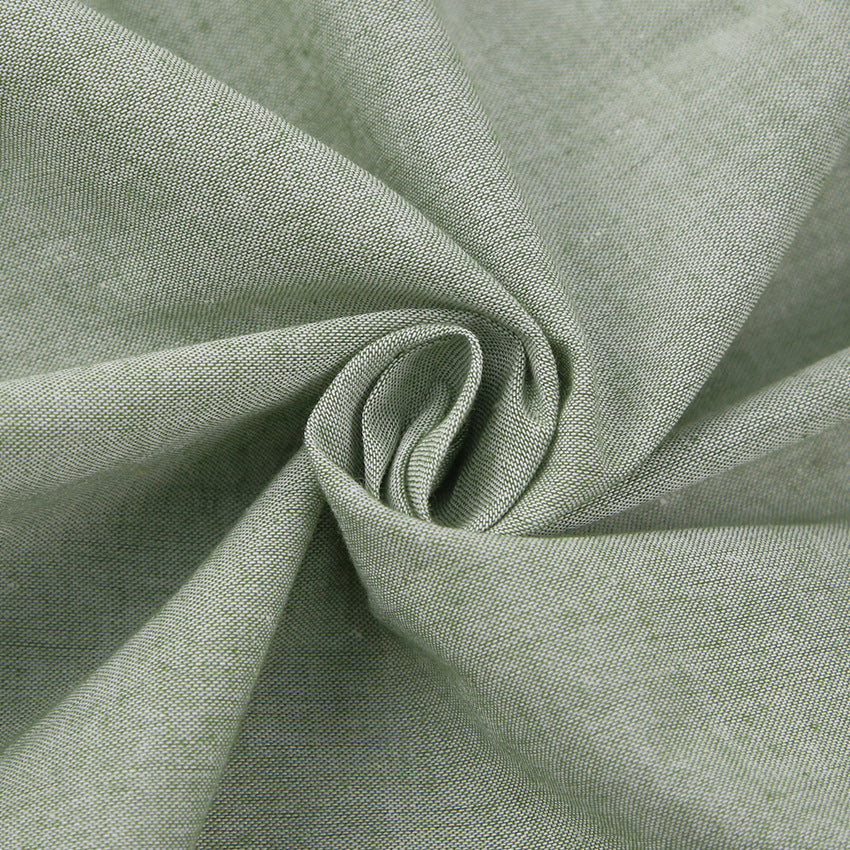 Lovely Linen Square Neckline Mini Dresses-Dresses-Green-S-Free Shipping Leatheretro