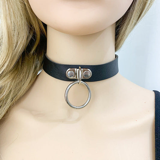 Fashion Punk Style Rivet Necklace for Women-Necklaces-White-Free Shipping Leatheretro