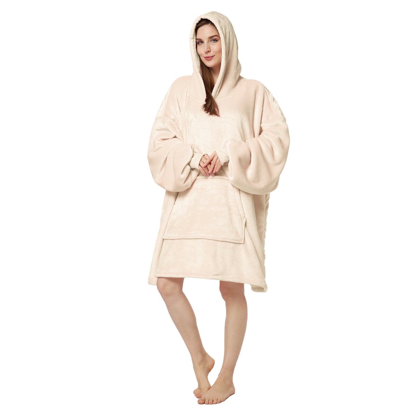 Plus Sizes Warm Hoodies Sleepwear for Couple-Blankets-Pink-One Size-Free Shipping Leatheretro
