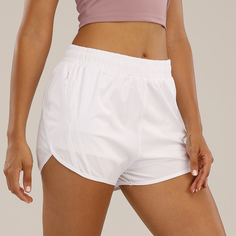 Casual Air Breathable Summer Sports Shorts for Women-Shorts-White-S-Free Shipping Leatheretro