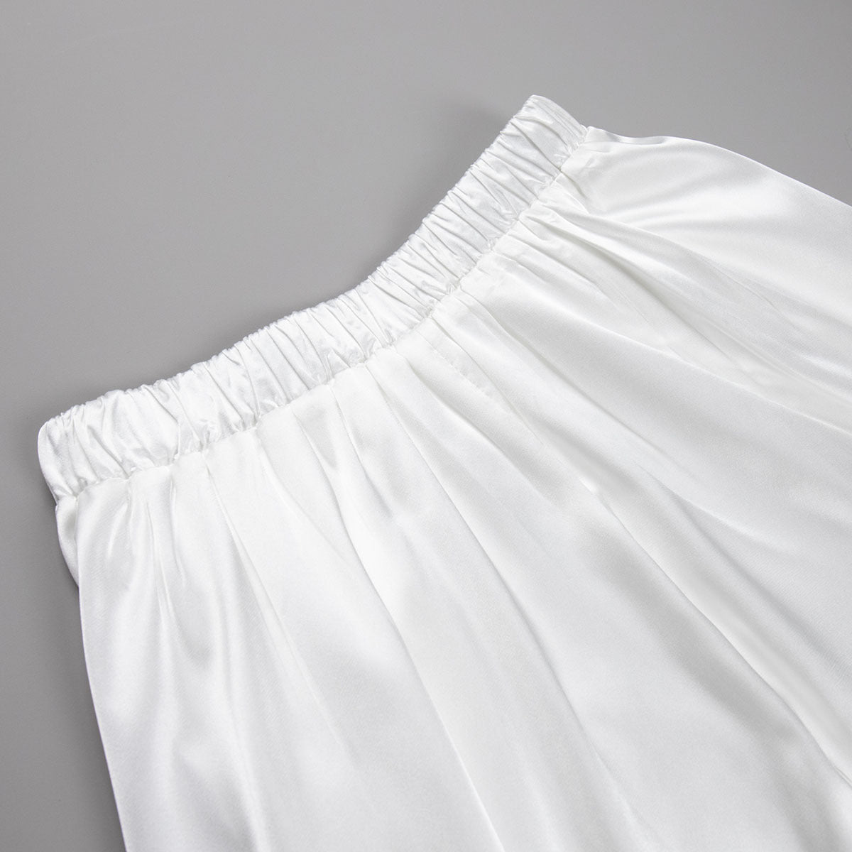 Fashion Satin High Waist Summer Skirts-Skirts-Khaki-S-Free Shipping Leatheretro