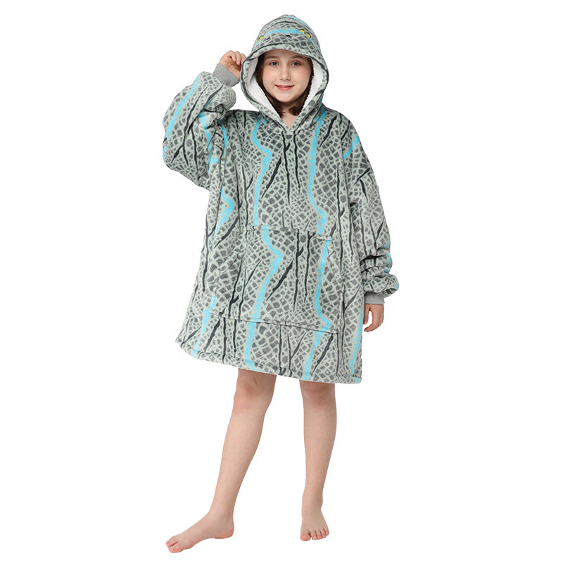 Unicorn Design Velvet Lazy Throw Blanket Sleepwear for Kids-Blankets-A-Free Shipping Leatheretro