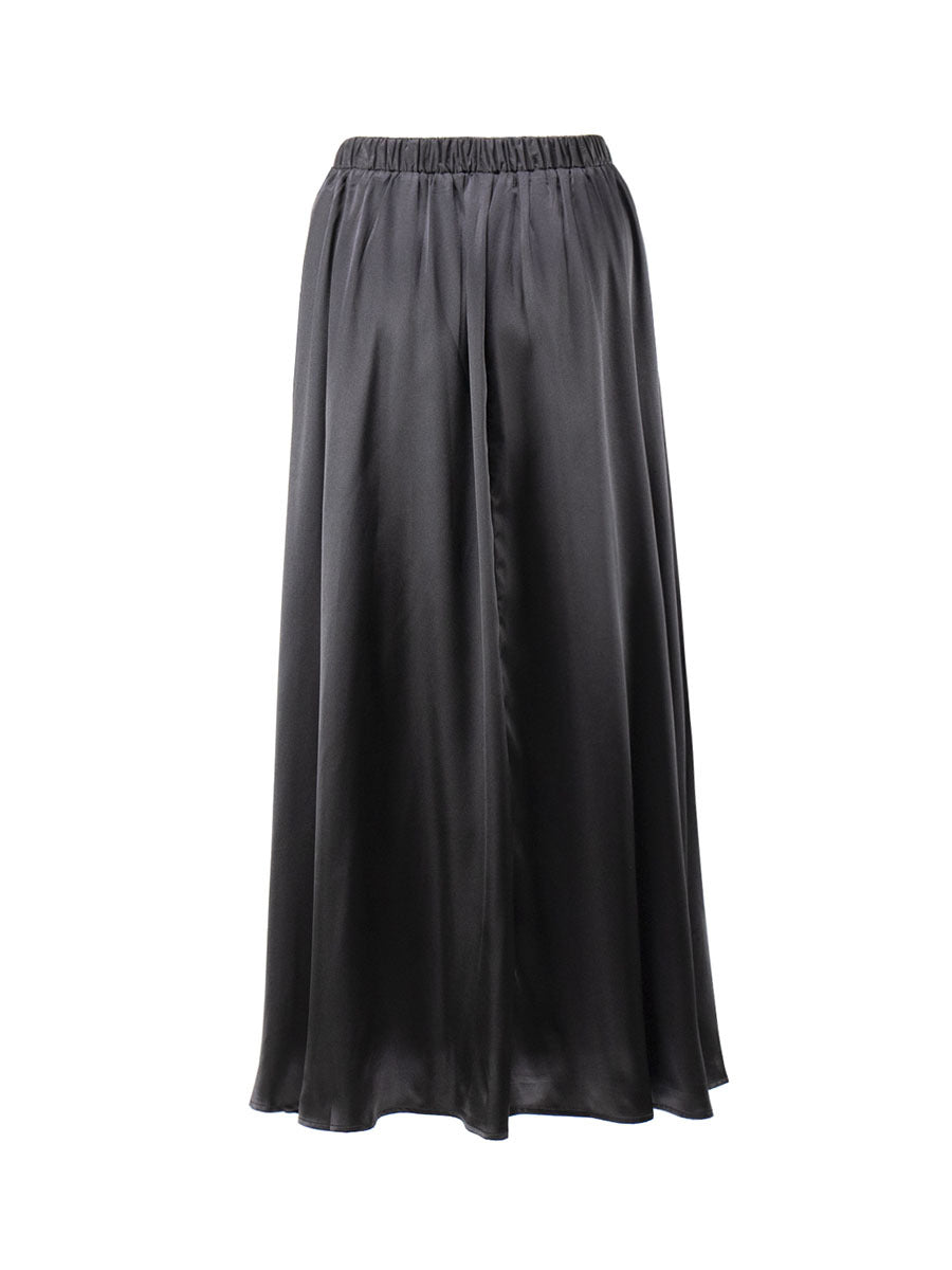 Fashion Satin High Waist Summer Skirts-Skirts-Khaki-S-Free Shipping Leatheretro