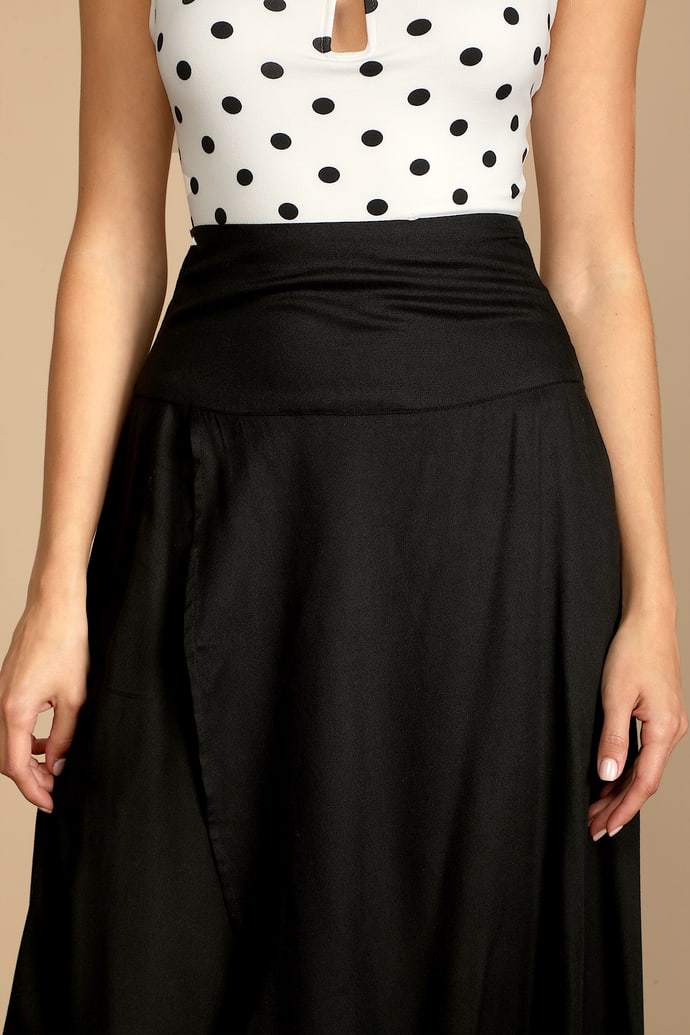 Fashion Ruffled Irregular Summer Skirts-Skirts-Black-S-Free Shipping Leatheretro