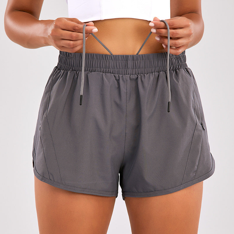 Casual Air Breathable Summer Sports Shorts for Women-Shorts-Dark Gray-S-Free Shipping Leatheretro