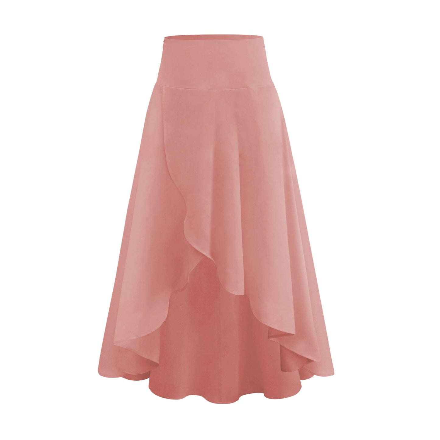 Fashion Ruffled Irregular Summer Skirts-Skirts-Pink-S-Free Shipping Leatheretro