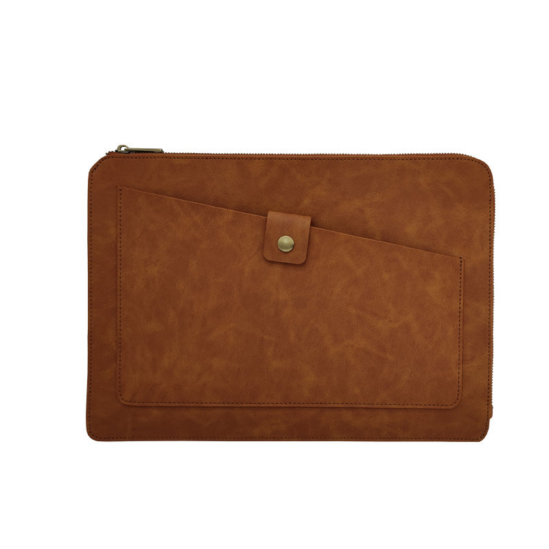 Leather Laptop Cases Bag for Mac S104-Camera Bags & Cases-Brown-11.6air-Free Shipping Leatheretro