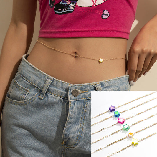 Summer Beach Star Design Metal Waist Chains-waist chain-Radom-Free Shipping Leatheretro