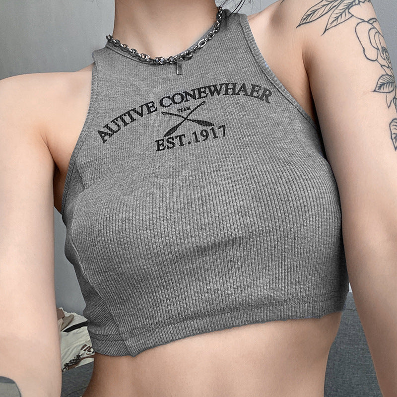 Sexy Summer Sleeveless Tank Tops-Shirts & Tops-Black-S-Free Shipping Leatheretro