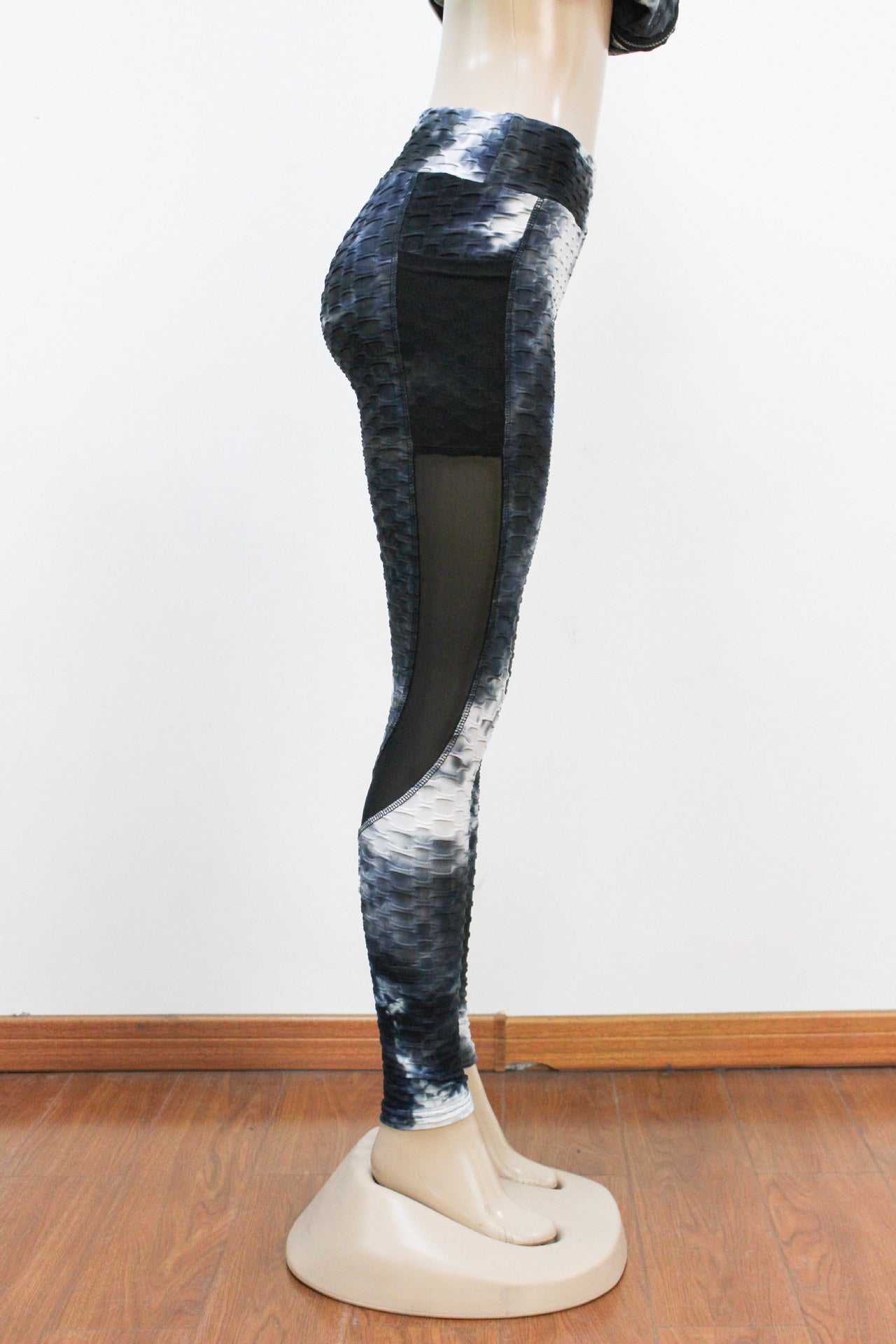 Sexy High Waist Yoga Leggings with Pocket-Activewear-Black White-S-Free Shipping Leatheretro