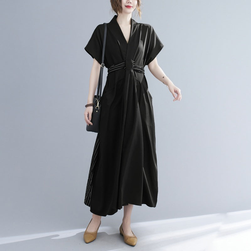 Summer Plus Sizes Women Dresses-Dresses-Black-One Size-Free Shipping Leatheretro