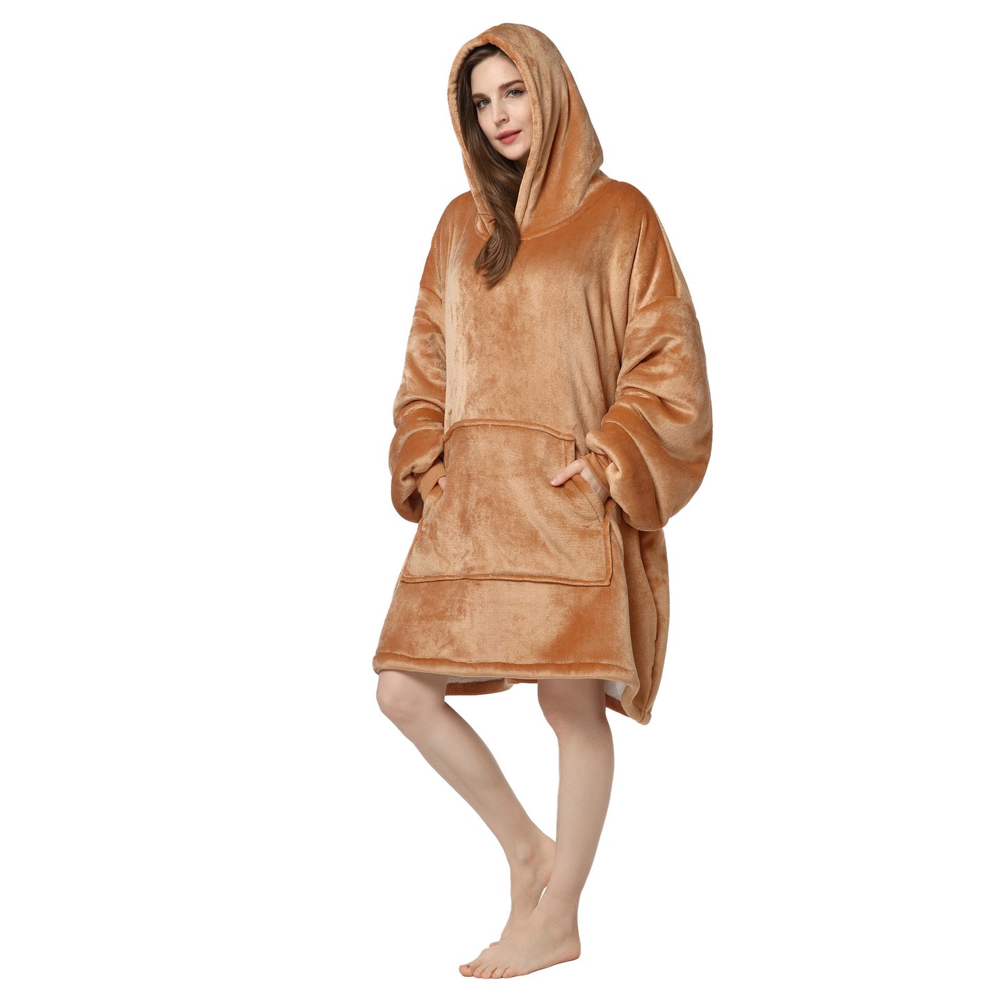 Plus Sizes Warm Hoodies Sleepwear for Couple-Blankets-Skin-One Size-Free Shipping Leatheretro