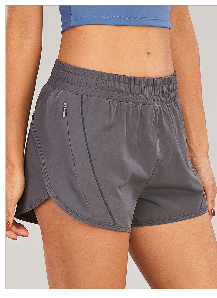 Casual Air Breathable Summer Sports Shorts for Women-Shorts-Black-S-Free Shipping Leatheretro