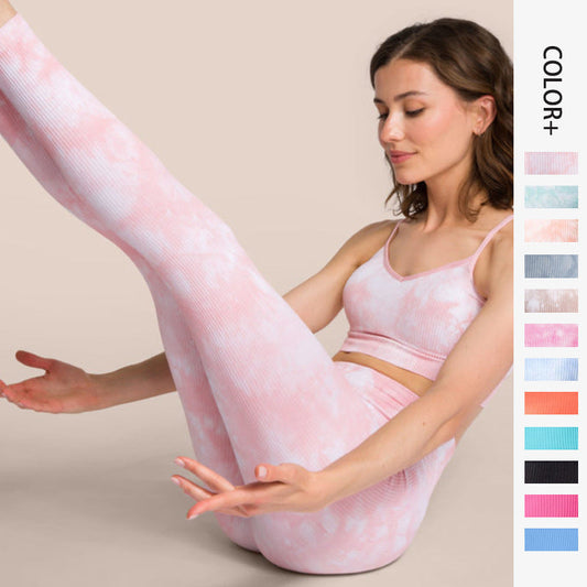 Sexy Fast Drying Dyed Yoga Sets for Women-Activewear-Orange-S-Free Shipping Leatheretro