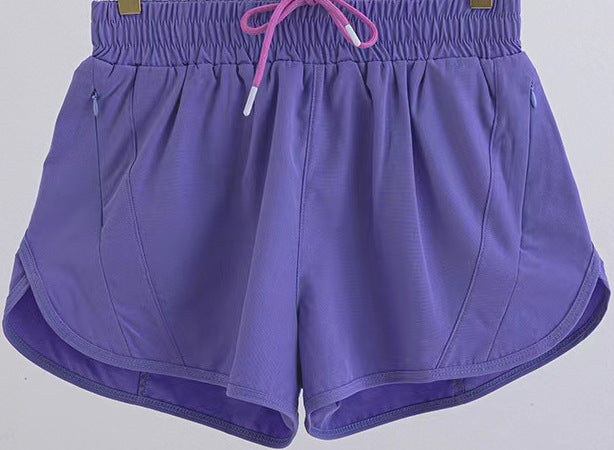 Casual Air Breathable Summer Sports Shorts for Women-Shorts-Violet-S-Free Shipping Leatheretro
