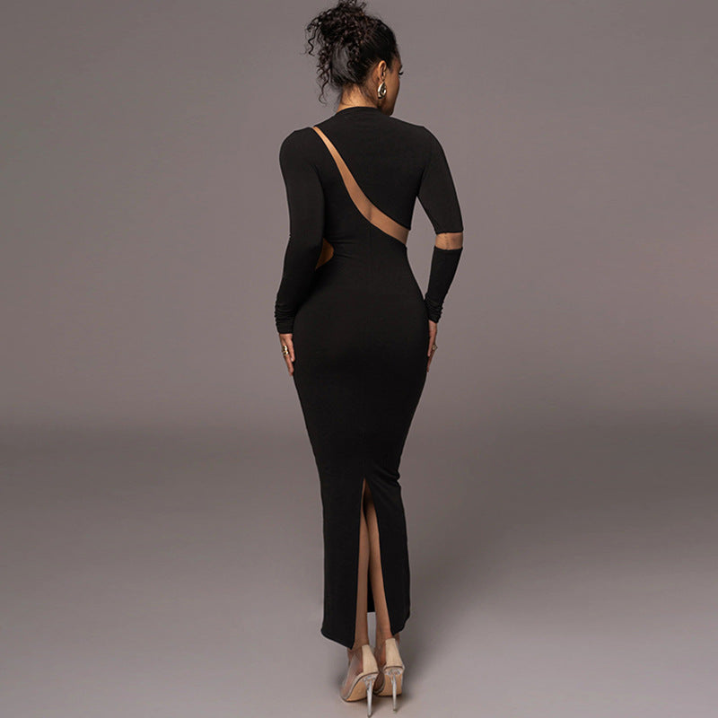 Sexy Fashion Backless Long Sleeves Dresses-Dresses-White-S-Free Shipping Leatheretro