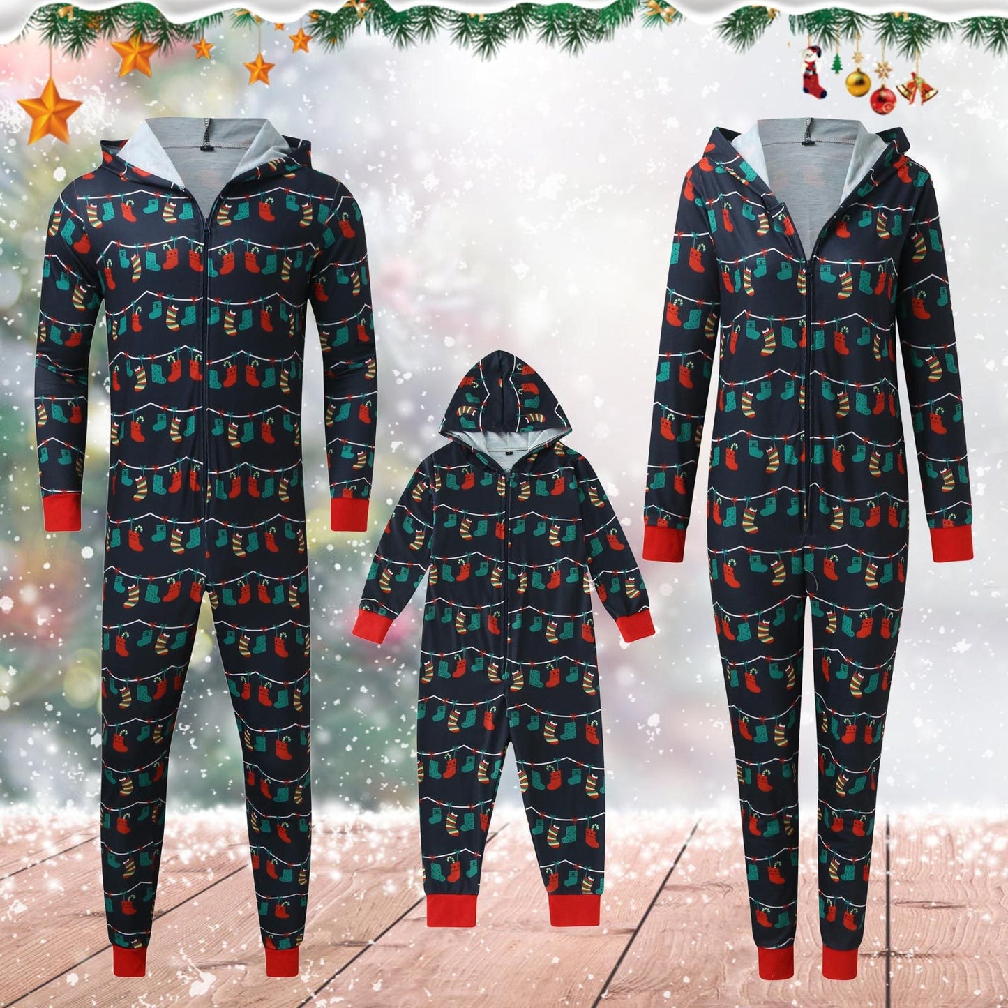 Fashion Adult and Kids Christmas Suits-Suits-Blue-Miss-S-Free Shipping Leatheretro