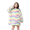 Unicorn Design Velvet Lazy Throw Blanket Sleepwear for Kids-Blankets-G-Free Shipping Leatheretro