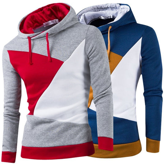Casual Men's Pullover Hoodies-Shirts & Tops-Blue-M-Free Shipping Leatheretro