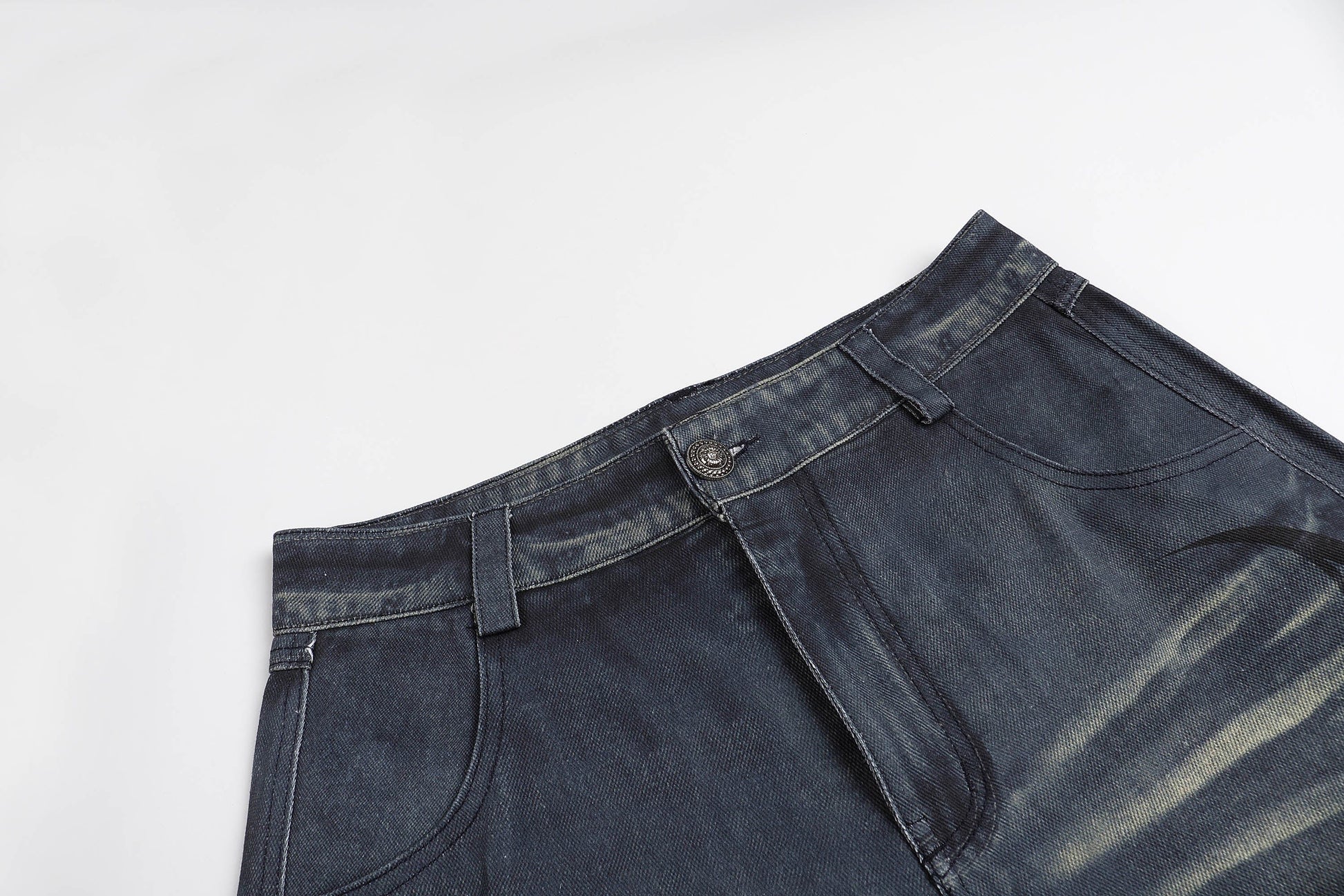 DND4DES×Faychui Acid Graphics Distressed Wide-Leg Jeans-Jeans-S-Free Shipping Leatheretro