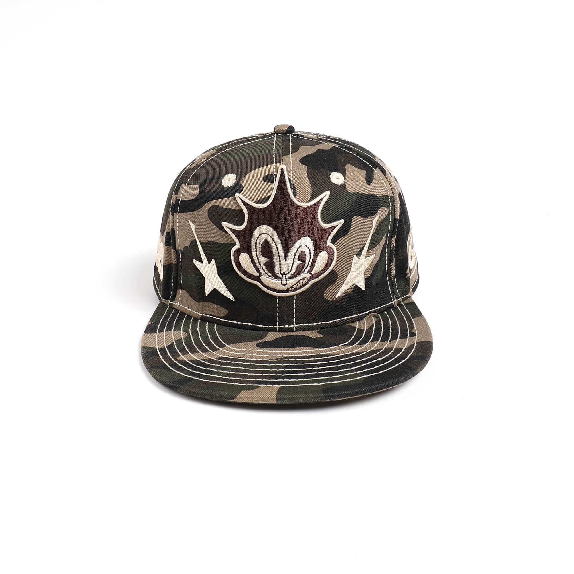 DND4DES Cartoon Character Embroidered Camo Cap-Hat, Cap, Beanie-One Size (Adjustable)-Free Shipping Leatheretro