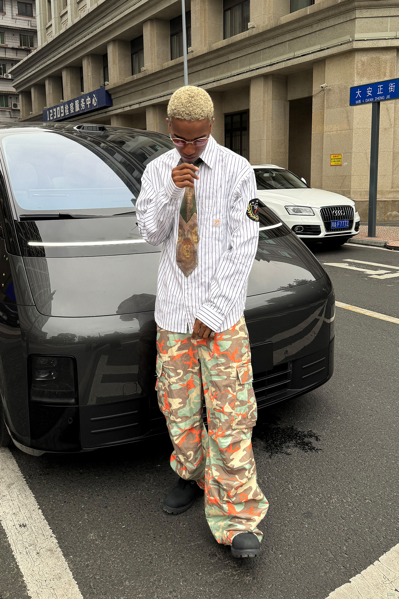 STEEPC Camo Wide-Leg Cargo Pants-Pants-S-Free Shipping Leatheretro