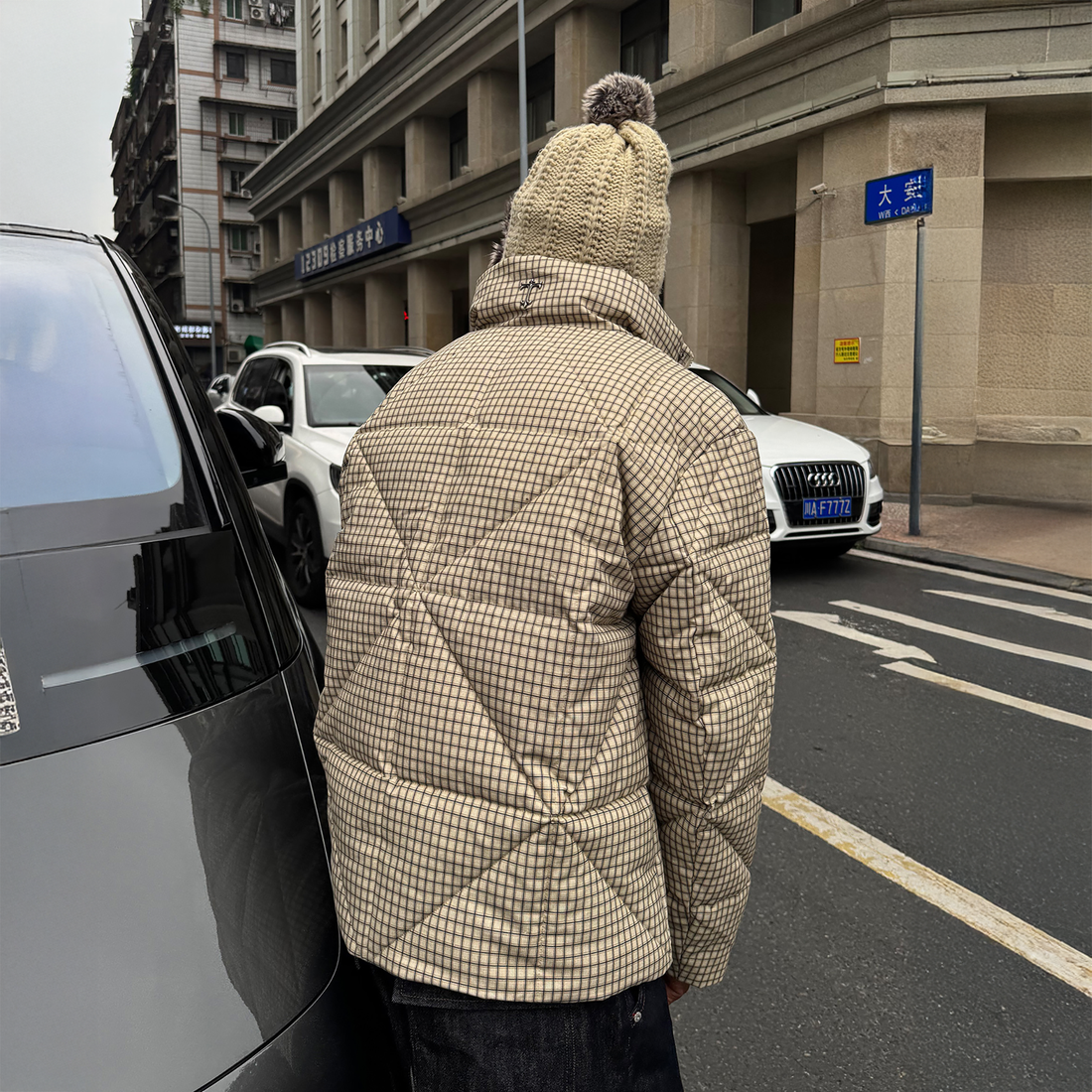 STEEPC Plaid Quilted Padded Jacket-Jacket-S(1)-Free Shipping Leatheretro